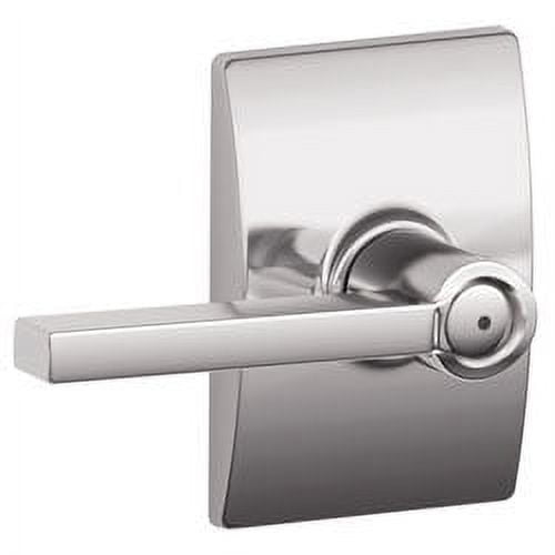 Schlage F40 LAT 625 CEN Century Collection Latitude Privacy Lever, Bright Chrome