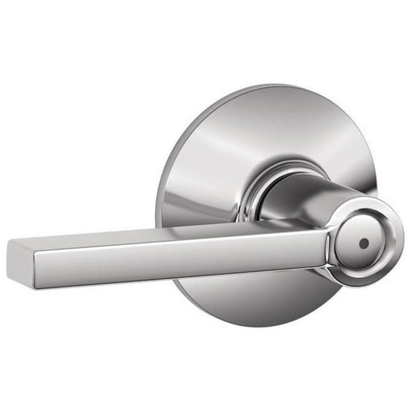 Schlage F40 LAT 625 Latitude Privacy Lever, Bright Chrome