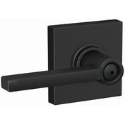 Schlage F40-Lat-Col Latitude Privacy Door Lever Set - Black