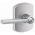 thumbnail image 1 of Schlage F40 Latitude With Greenwich Rose Privacy Lock with 16080 Latch 10027 Strike Satin Chrome Finish, 1 of 7