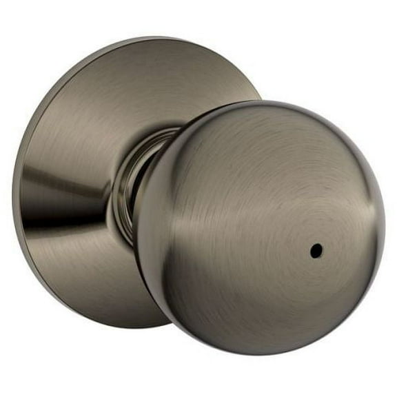 SCHLAGE F40ORB620 Orbit Privacy Knob Antique Pewter