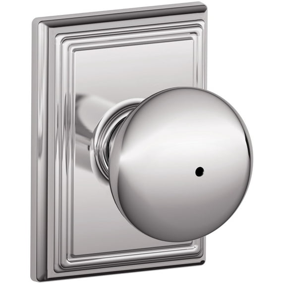 Schlage F40-Ply-Add Plymouth Privacy Knob Set - Chrome