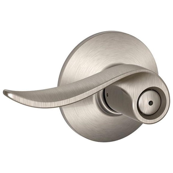 Schlage F40 SAC 619 Sacramento Privacy Lock Lever, Satin Nickel