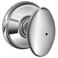 thumbnail image 1 of Schlage F40 SIE 625 16-080 10-027 Siena Bed and Bath Knob, Bright Chrome, 1 of 7