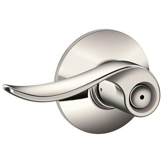 Schlage F40-Sac Sacramento Privacy Door Lever Set - Nickel