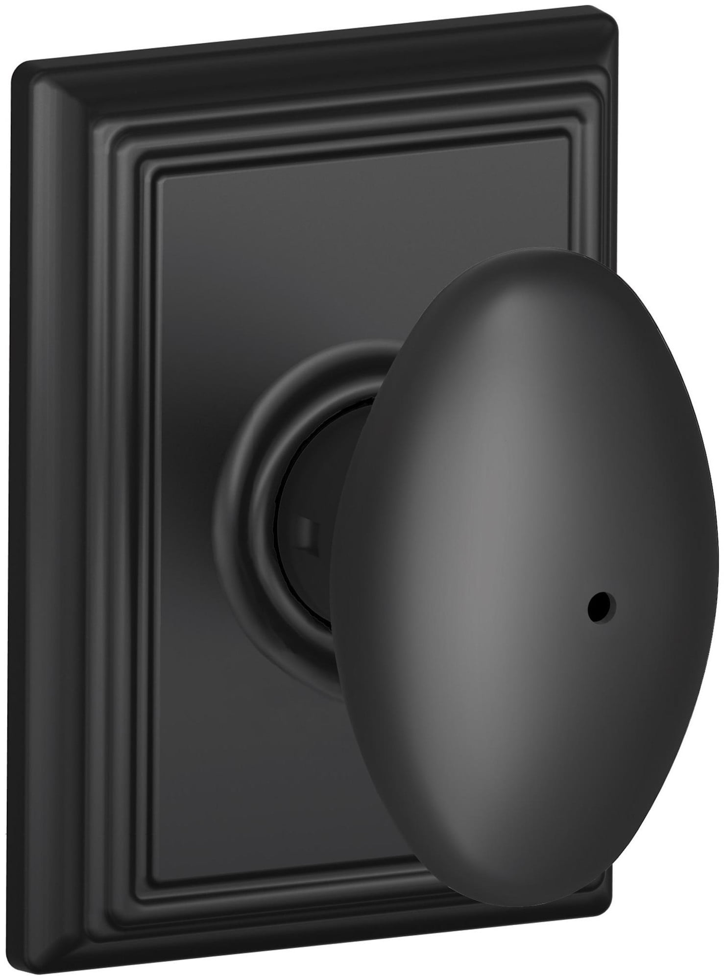 Schlage F40SIE622ADD Siena Privacy Door Knob Set - Black