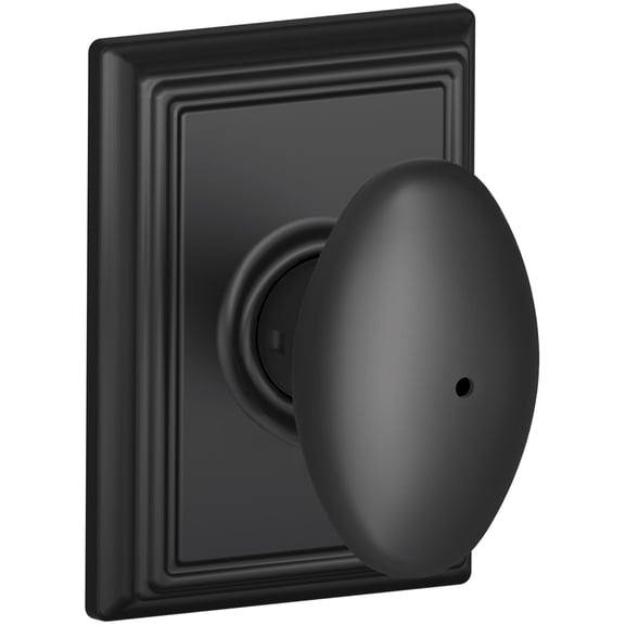 Schlage F40SIE622ADD Siena Privacy Door Knob Set - Black