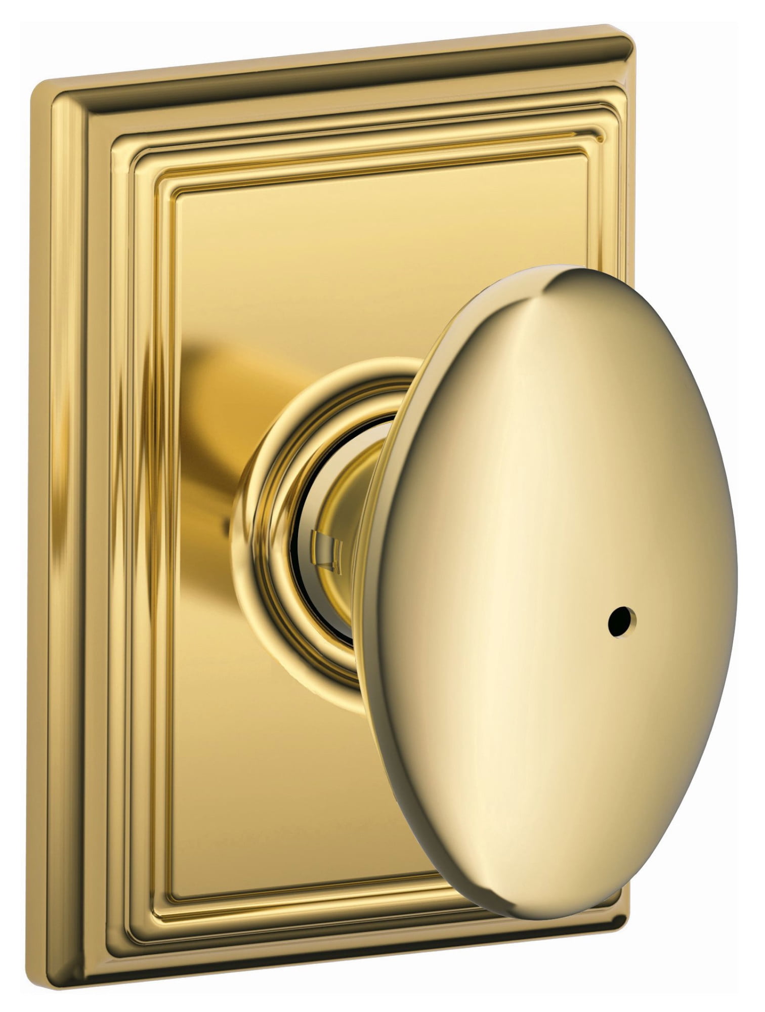 Schlage F40-Sie-Add Siena Privacy Door Knob Set - Brass