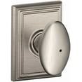 thumbnail image 1 of Schlage F40-Sie-Add Siena Privacy Door Knob Set - Nickel, 1 of 4