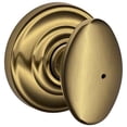 thumbnail image 1 of Schlage F40SIE609AND Siena Privacy Door Knob Set - Brass, 1 of 6