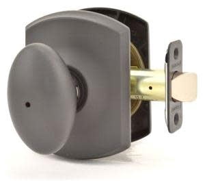 Schlage F40SIE622GRW Siena Privacy Door Knob Set - Black