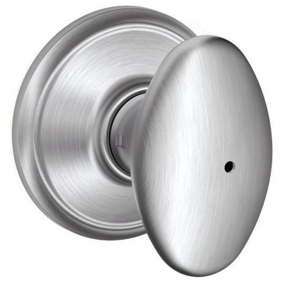Schlage F40-Sie Siena Privacy Door Knob Set - Chrome