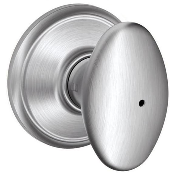 Schlage F40-Sie Siena Privacy Door Knob Set - Chrome