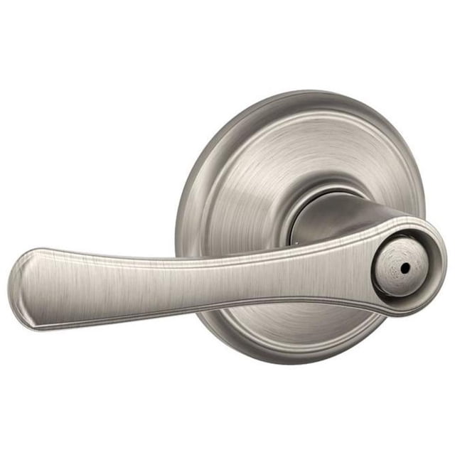 Schlage F40 VLA 619 16-080 10-027 134 N N SL Avila Bed and Bath Lever, Satin Nickel