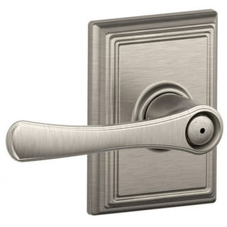 Schlage F40 LAT 716 Latitude Door Lever, Bed & Bath Privacy Lock, Aged  Bronze