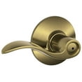 thumbnail image 1 of Schlage F40ACC609 Accent F40 Flat Wave Reversible Non-Handed Door Lever Lockset, Solid, Antique, Brass, 1 of 7