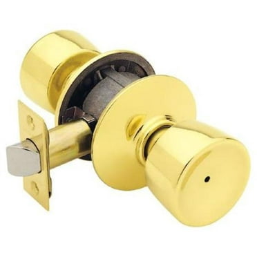 Schlage F40BEL605 Bell Privacy Knob, Bright Brass