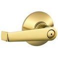 thumbnail image 1 of Schlage F40ELA605 Elan Privacy Lever, Bright Brass, 1 of 4