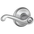 thumbnail image 1 of Schlage F40FLA626 Flair Privacy Lever, Satin Chrome, 1 of 5