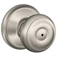 thumbnail image 1 of Schlage F40GEO619 Georgian Privacy Knob, 1 Pack, Satin Nickel, 1 of 7