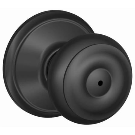 Schlage F40GEO622 Georgian Privacy Knob, Matte Black