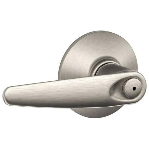 Schlage F40JAZ619 Jazz Privacy Lever, Satin Nickel