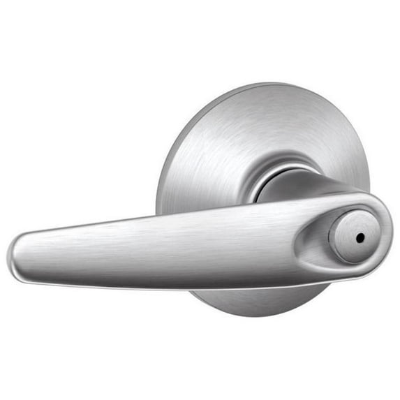 Schlage F40JAZ626 Jazz Privacy Lever, Satin Chrome