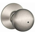 thumbnail image 1 of Schlage F40ORB619 Orbit Privacy Knob, Satin Nickel, 1 of 4