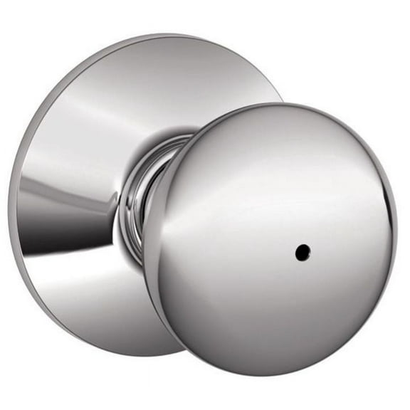 Schlage F40PLY625 Plymouth Privacy Knob, Bright Chrome