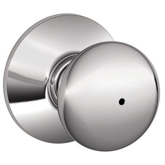 Schlage F40PLY625 Plymouth Privacy Knob, Bright Chrome