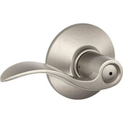 Schlage F40VACC619 Accent Privacy Lever, Satin Nickel