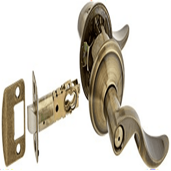 Schlage F40VAVA609 Avanti Privacy Lever, Antique Brass