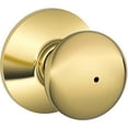 thumbnail image 1 of Schlage F40VPLY605 Plymouth Privacy Knob, Bright Brass, 1 of 2