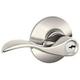 thumbnail image 1 of Schlage F51-Acc Accent Single Cylinder Keyed Entry Door Lever Set - Nickel, 1 of 7