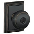 thumbnail image 1 of Schlage F51-And-Add Andover Keyed Entry Panic Proof Door Knob Set - Bronze, 1 of 6