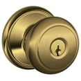 thumbnail image 1 of Schlage F51-And Andover Keyed Entry Door Knob Set - Brass, 1 of 7