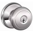 thumbnail image 1 of Schlage F51-And Andover Keyed Entry Door Knob Set - Chrome, 1 of 7