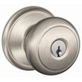 thumbnail image 1 of Schlage F51-And Andover Keyed Entry Door Knob Set - Nickel, 1 of 7