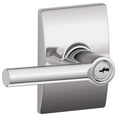 thumbnail image 1 of Schlage F51-Brw-Cen Broadway Single Cylinder Keyed Entry Door Lever Set - Chrome, 1 of 4