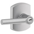 thumbnail image 1 of Schlage F51-Brw-Grw Broadway Single Cylinder Keyed Entry Door Lever Set - Chrome, 1 of 6