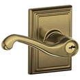 thumbnail image 1 of Schlage F51AFLA609ADD Flair Single Cylinder Keyed Entry Door Lever Set - Brass, 1 of 6