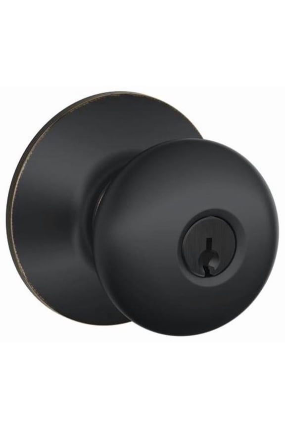 F51A Plymouth Keyed Entry Lock C Keyway with 16211 Latch 10063 Strike Aged Bronze Finish