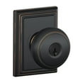 thumbnail image 1 of Schlage F51A AND 716 ADD Andover Knob Keyed Entry X Addison Rose - Aged Bronze, 1 of 5