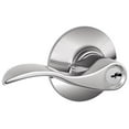 thumbnail image 1 of Schlage F51A Accent Keyed Entry Lock C Keyway with 16211 Latch 10063 Strike Bright Chrome Finish, 1 of 2