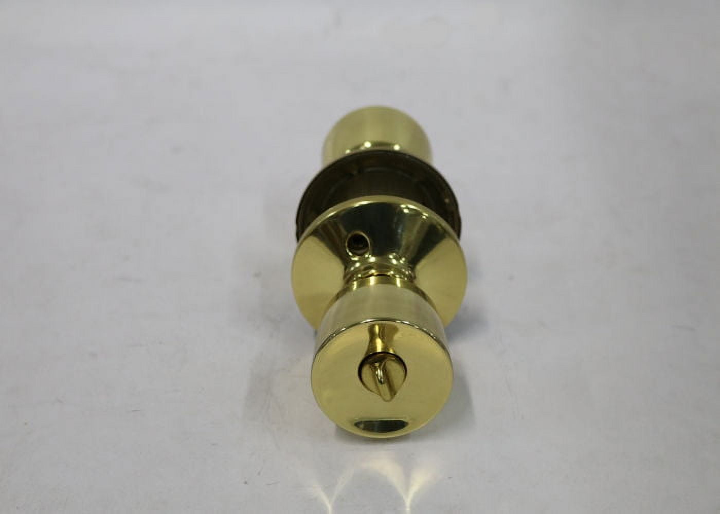 Schlage F51A BEL605KA4 Bell Entry Door Knob Bright Brass Lockset