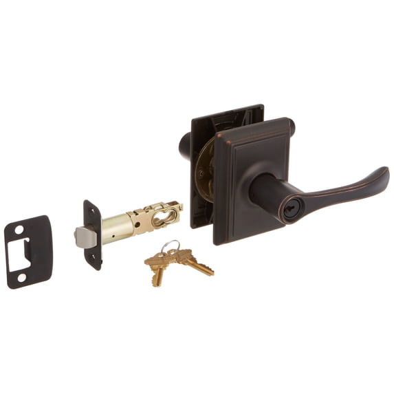 Schlage F51A F Series Avila 716 ADD Addison Deco Rose Entry Door Lock Aged Bronze