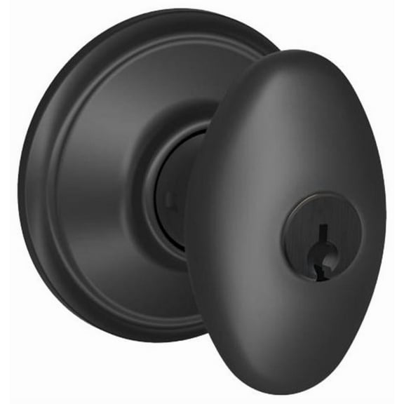 Schlage F51A F Series Siena 622 Entry Door Lock Matte Black