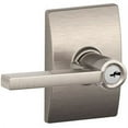 thumbnail image 1 of Schlage F51A LAT 619 CEN Latitude Lever with Century Trim Keyed Entry Lock, Satin Nickel, 1 of 2