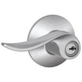 thumbnail image 1 of Schlage F51A SAC 626 Sacramento Lever Keyed Entry Lock, Satin Chrome, 1 of 4