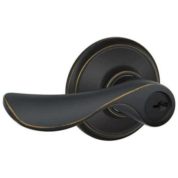 Schlage F51ACHP716 Aged Bronze Champagne Keyed Entry F51A Panic Proof Door Lever